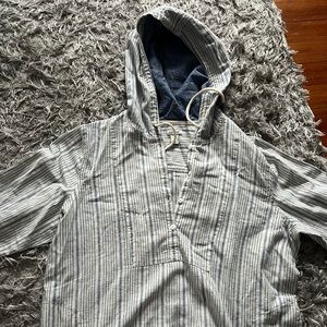 LL bean pin stripe hoodie !